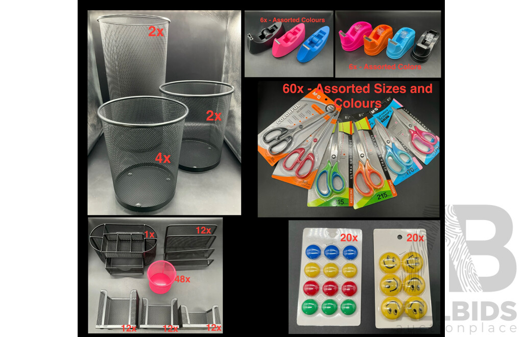 Huge Bundle of Assorted Office Accessories - Lot of 217