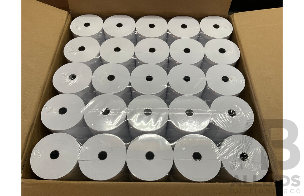 Thermal Paper Rolls - 80x80mm - Lot of 100 Rolls