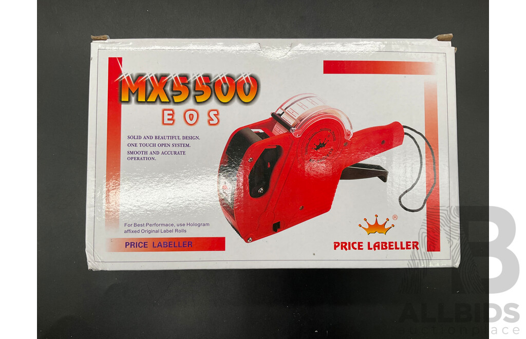 MX5500 EOS Price Labeller - Lot of 72
