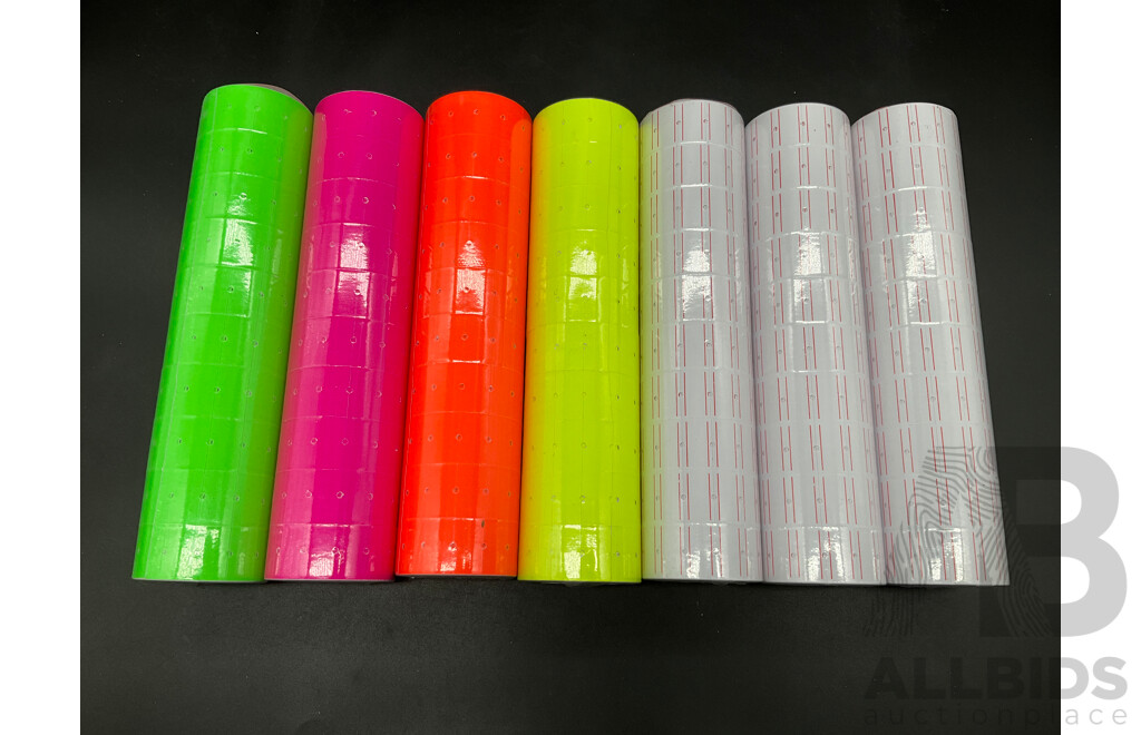 MX5500 EOS Price Labellers and Tags Labels Refills - Lot of 81
