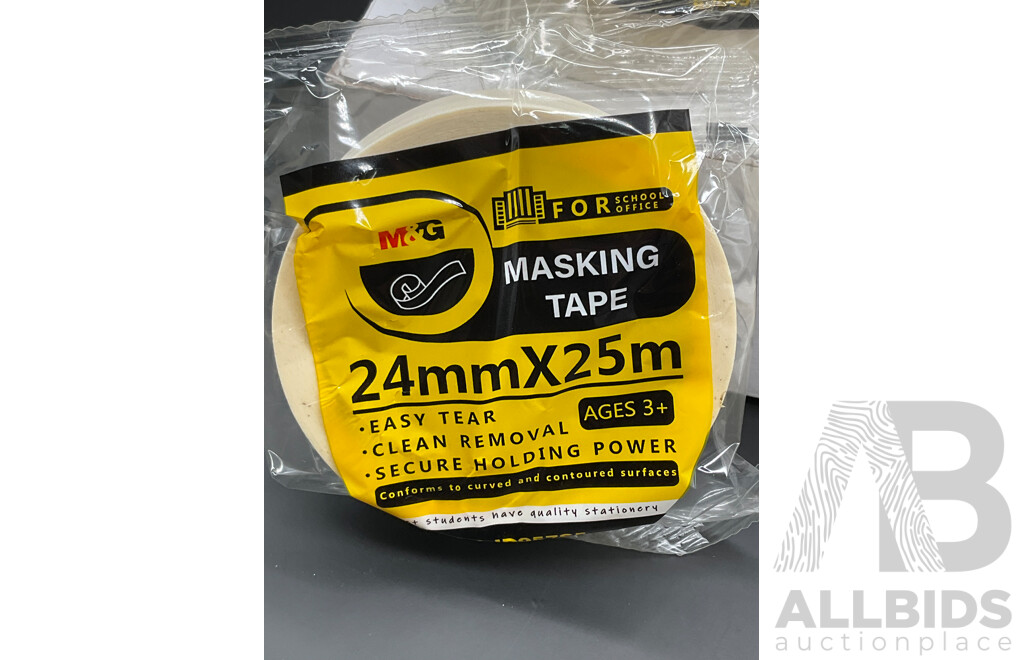 M&G Masking Tape (24mm X 25m)  - Lot of 207