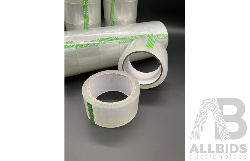 Clear Adhesive Packing Tape 48mm - Lot of 120