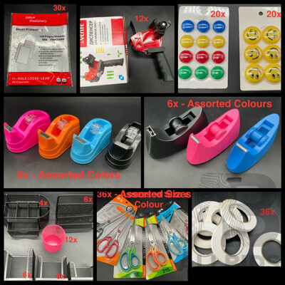 Huge Bundle of Assorted Office Accessories - Lot of 206