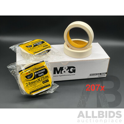 M&G Masking Tape (24mm X 25m)  - Lot of 207