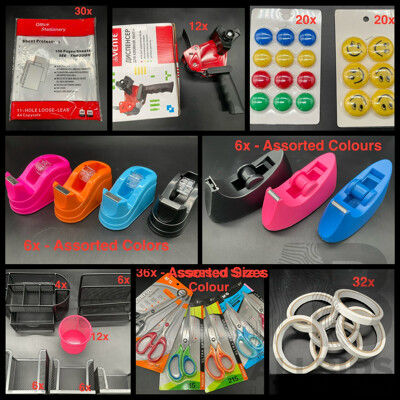 Huge Bundle of Assorted Office Accessories - Lot of 202