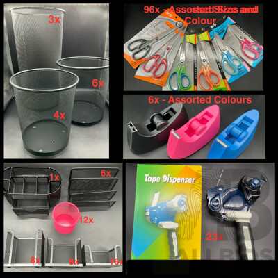 Huge Bundle of Assorted Office Accessories - Lot of 189
