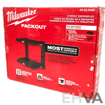Milwaukee Packout Two Shelf Racking Unit - New