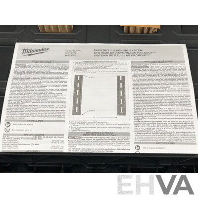 Milwaukee Packout Two Shelf Racking Unit - New