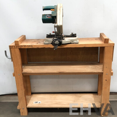 Ryobi 210mm Handyline Electric Compound Mitre Saw and Custom Built Bench