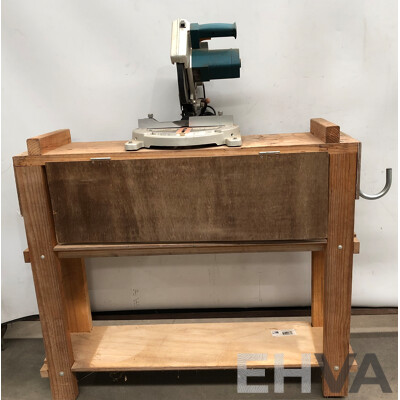 Ryobi 210mm Handyline Electric Compound Mitre Saw and Custom Built Bench