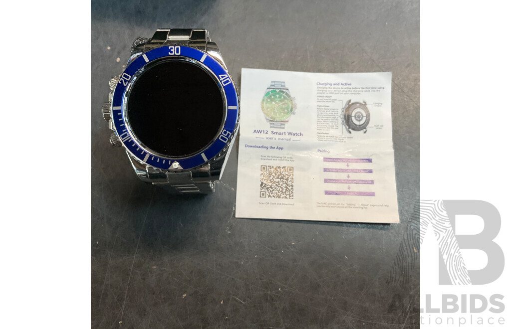 Men's Business Smartwatch and WALKnTALK Rugged USB-C Cable - Lot of 2