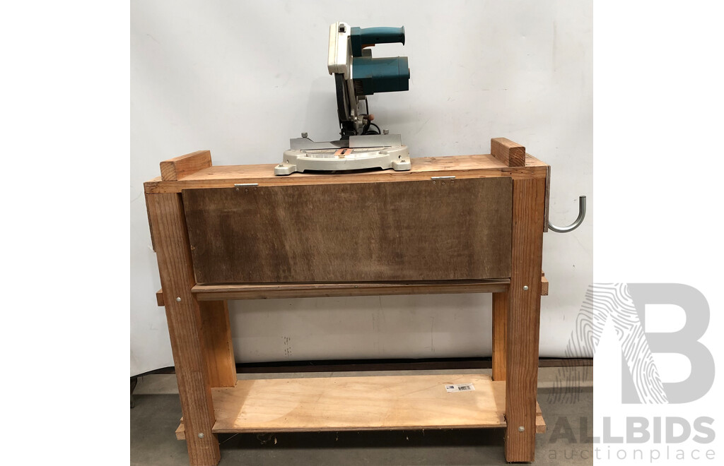 Ryobi 210mm Handyline Electric Compound Mitre Saw and Custom Built Bench