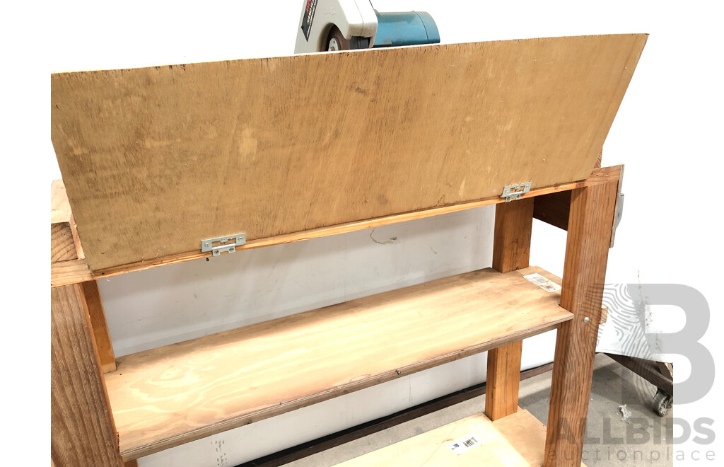 Ryobi 210mm Handyline Electric Compound Mitre Saw and Custom Built Bench