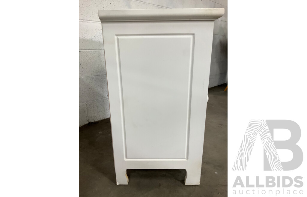 Pair of White Bedside Tables