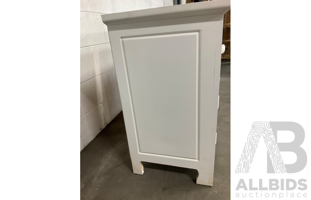 Pair of White Bedside Tables