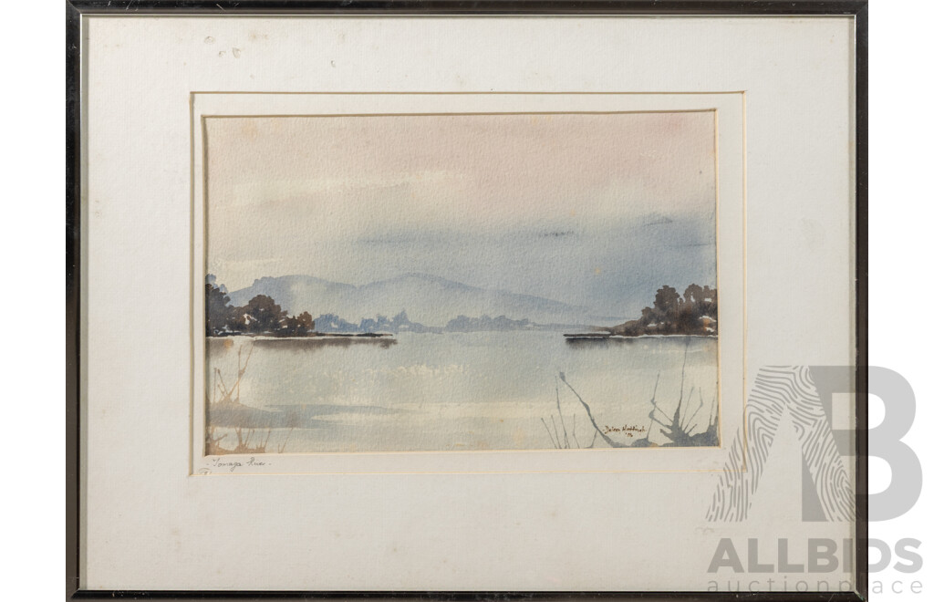 Deleen Hattingh (Date Unknown, Working c1980s), Tomaga River, Watercolour, 31 x 41 cm (frame)