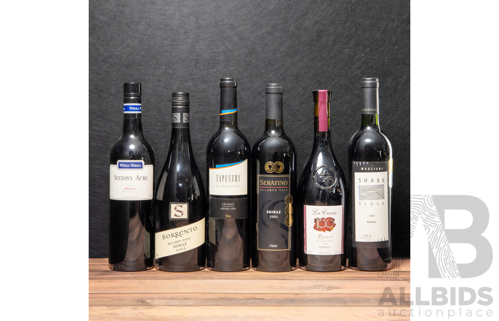 Drinking Parcel of Six Various Australian Red Wines