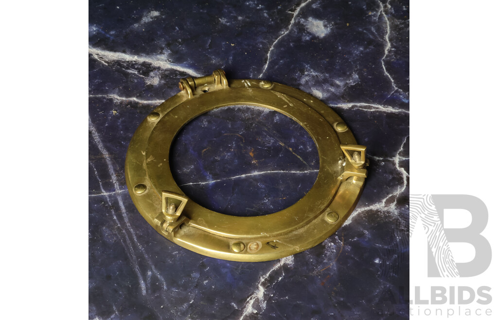 Small Reproduction Brass Porthole