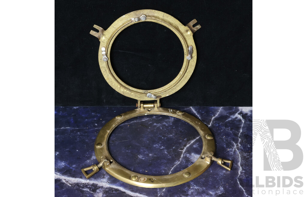 Small Reproduction Brass Porthole