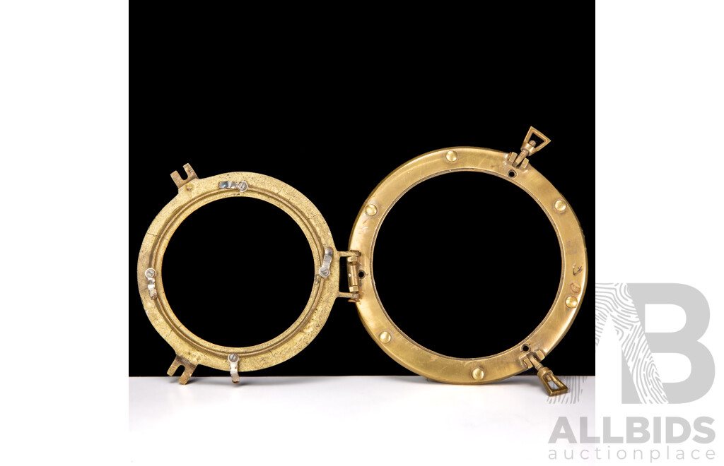 Small Reproduction Brass Porthole