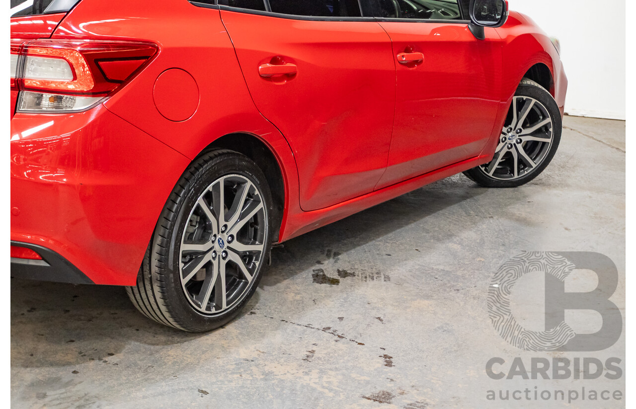 2/2017 Subaru Impreza 2.0i Premium (AWD) MY17 5d Hatchback Pure Red 2.0L