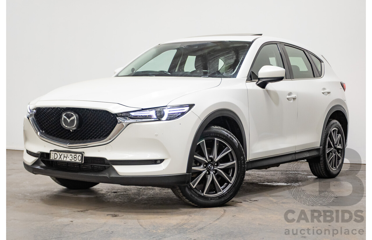 07/2018 Mazda CX-5 AKERA (AWD) MY18 (KF SERIES 2) 4D Wagon Snowflake White Pearl Turbo Diesel 2.2L