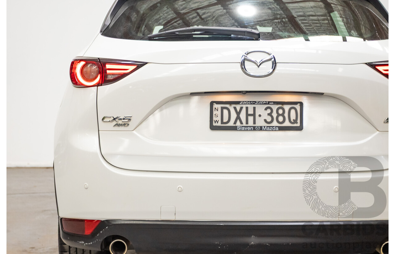 07/2018 Mazda CX-5 AKERA (AWD) MY18 (KF SERIES 2) 4D Wagon Snowflake White Pearl Turbo Diesel 2.2L