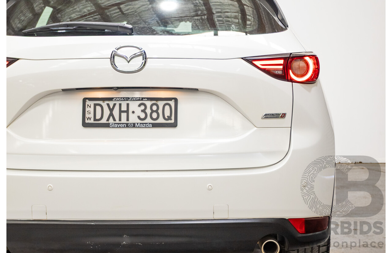 07/2018 Mazda CX-5 AKERA (AWD) MY18 (KF SERIES 2) 4D Wagon Snowflake White Pearl Turbo Diesel 2.2L