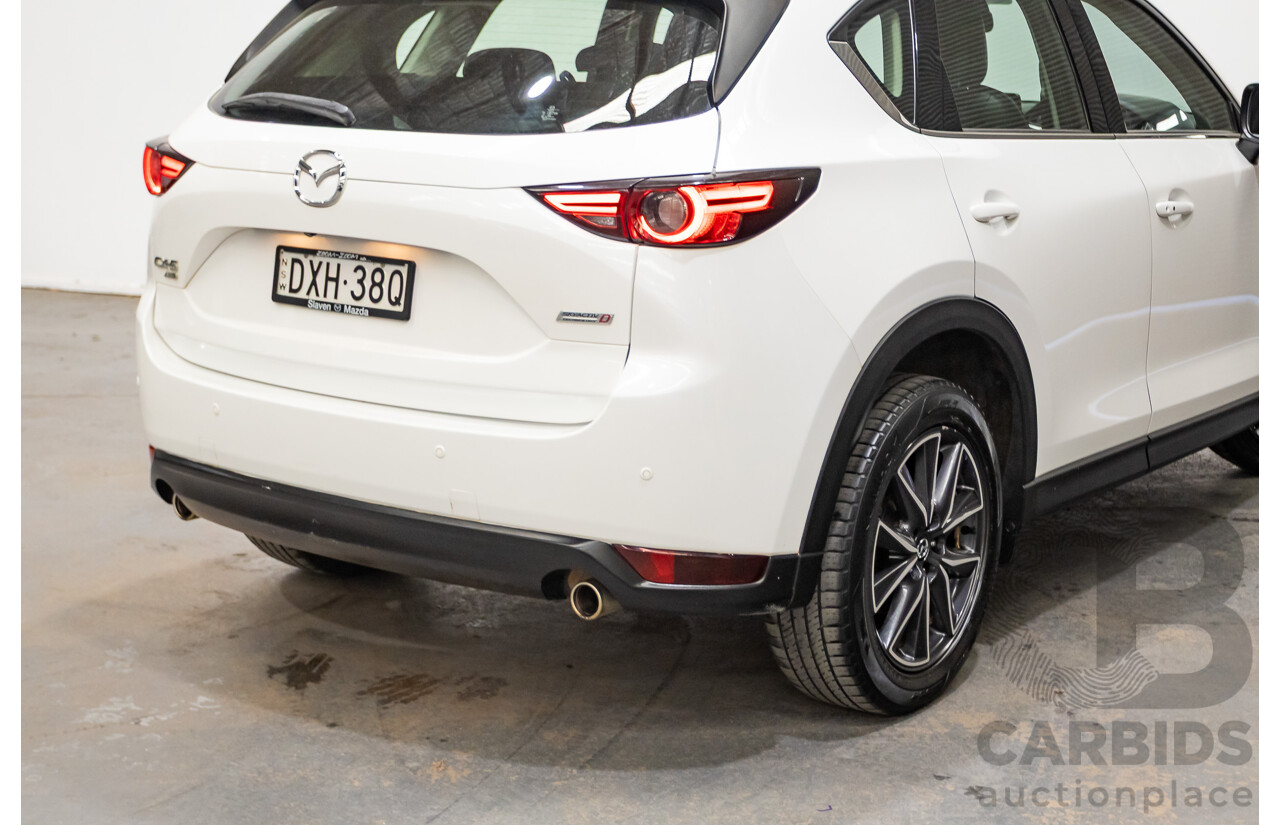07/2018 Mazda CX-5 AKERA (AWD) MY18 (KF SERIES 2) 4D Wagon Snowflake White Pearl Turbo Diesel 2.2L