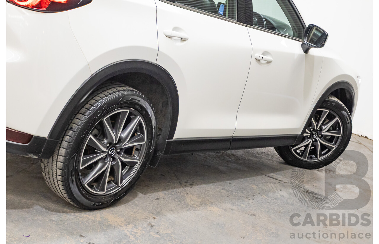 07/2018 Mazda CX-5 AKERA (AWD) MY18 (KF SERIES 2) 4D Wagon Snowflake White Pearl Turbo Diesel 2.2L