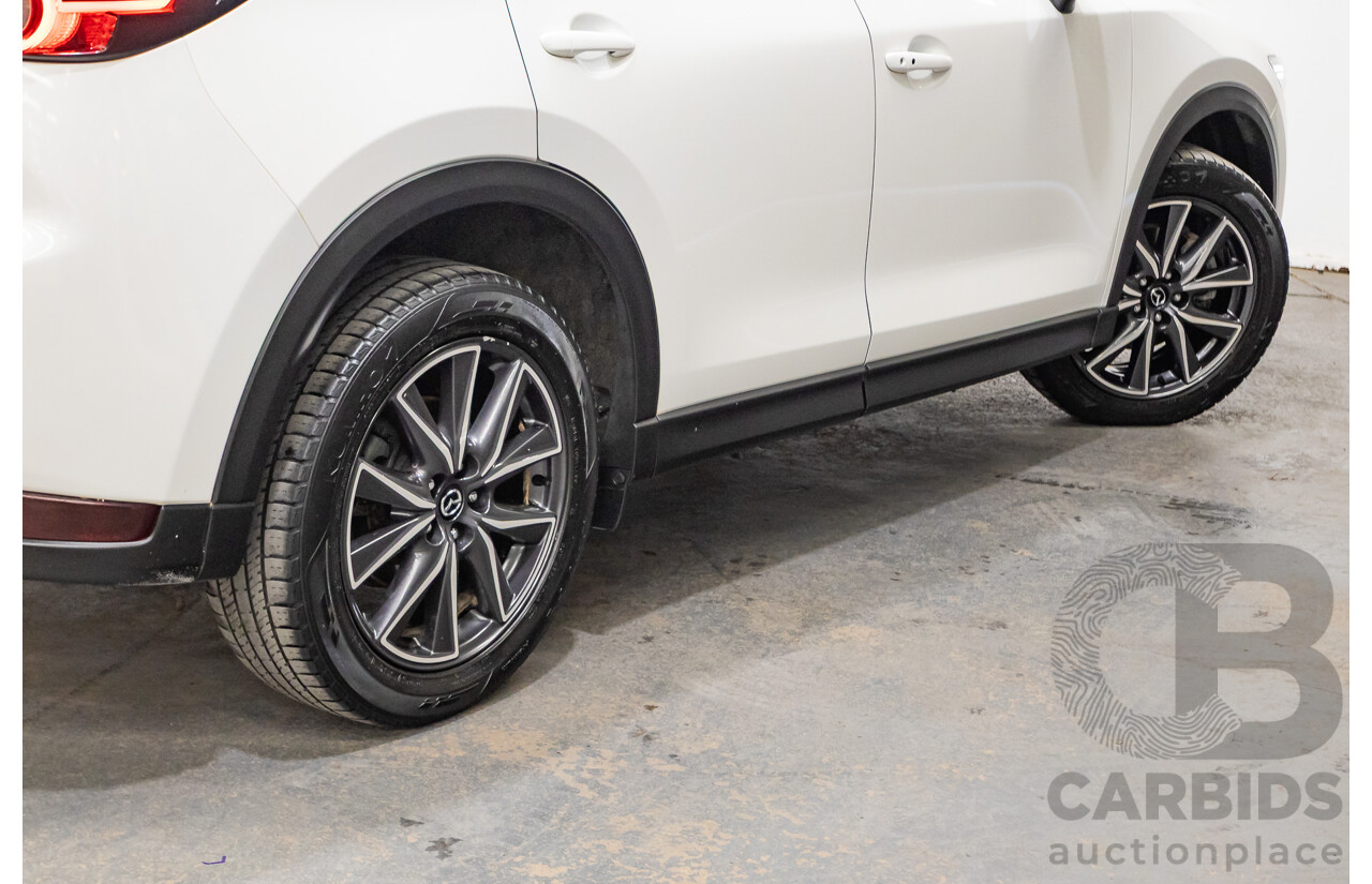 07/2018 Mazda CX-5 AKERA (AWD) MY18 (KF SERIES 2) 4D Wagon Snowflake White Pearl Turbo Diesel 2.2L