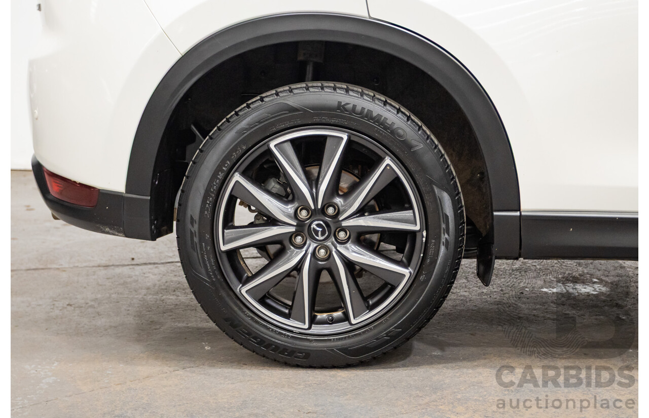 07/2018 Mazda CX-5 AKERA (AWD) MY18 (KF SERIES 2) 4D Wagon Snowflake White Pearl Turbo Diesel 2.2L