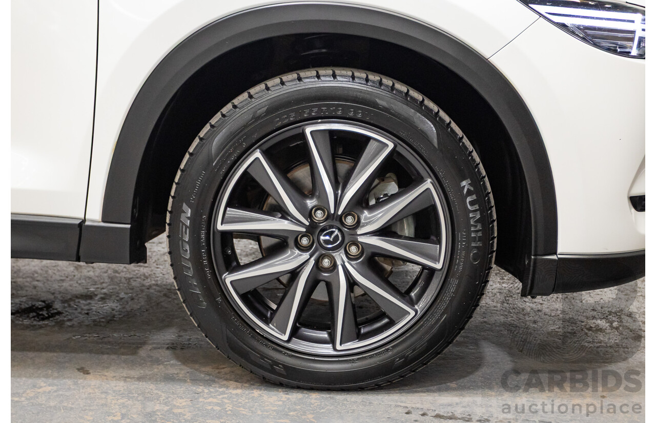 07/2018 Mazda CX-5 AKERA (AWD) MY18 (KF SERIES 2) 4D Wagon Snowflake White Pearl Turbo Diesel 2.2L