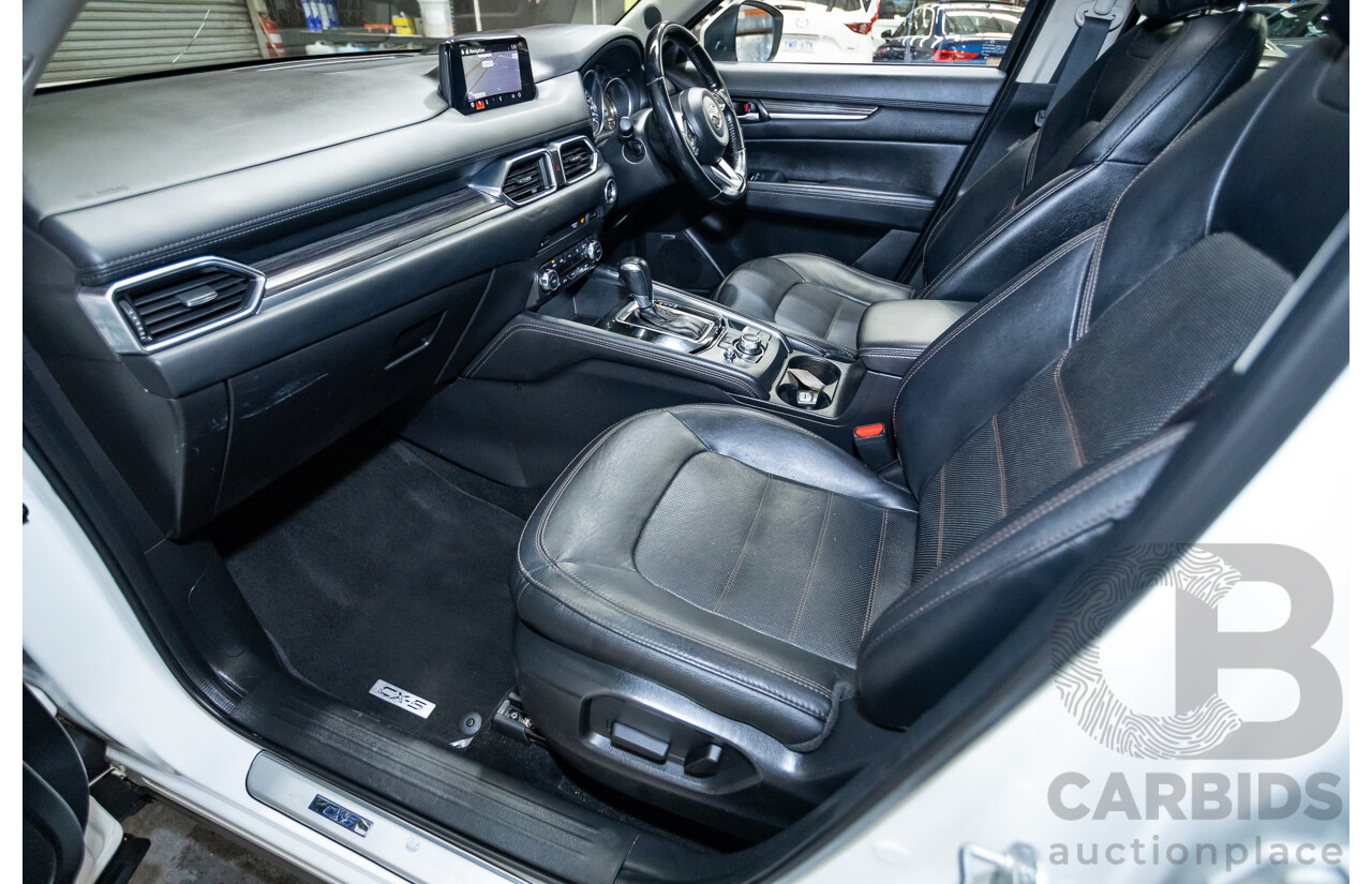 07/2018 Mazda CX-5 AKERA (AWD) MY18 (KF SERIES 2) 4D Wagon Snowflake White Pearl Turbo Diesel 2.2L