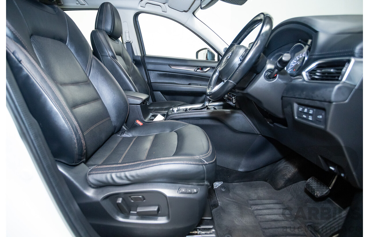 07/2018 Mazda CX-5 AKERA (AWD) MY18 (KF SERIES 2) 4D Wagon Snowflake White Pearl Turbo Diesel 2.2L