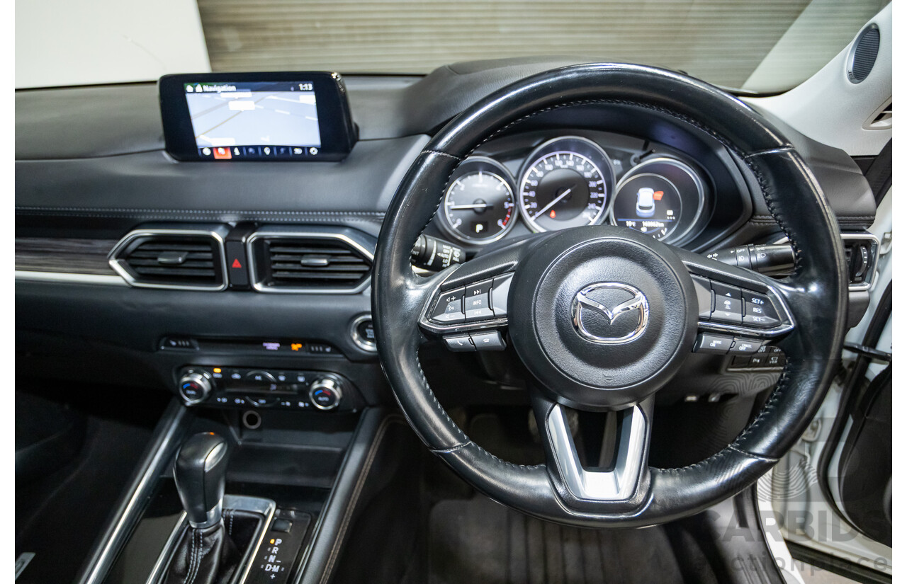 07/2018 Mazda CX-5 AKERA (AWD) MY18 (KF SERIES 2) 4D Wagon Snowflake White Pearl Turbo Diesel 2.2L