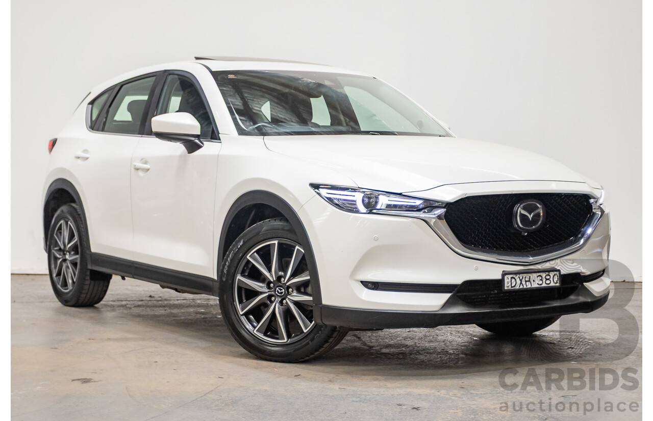 07/2018 Mazda CX-5 AKERA (AWD) MY18 (KF SERIES 2) 4D Wagon Snowflake White Pearl Turbo Diesel 2.2L