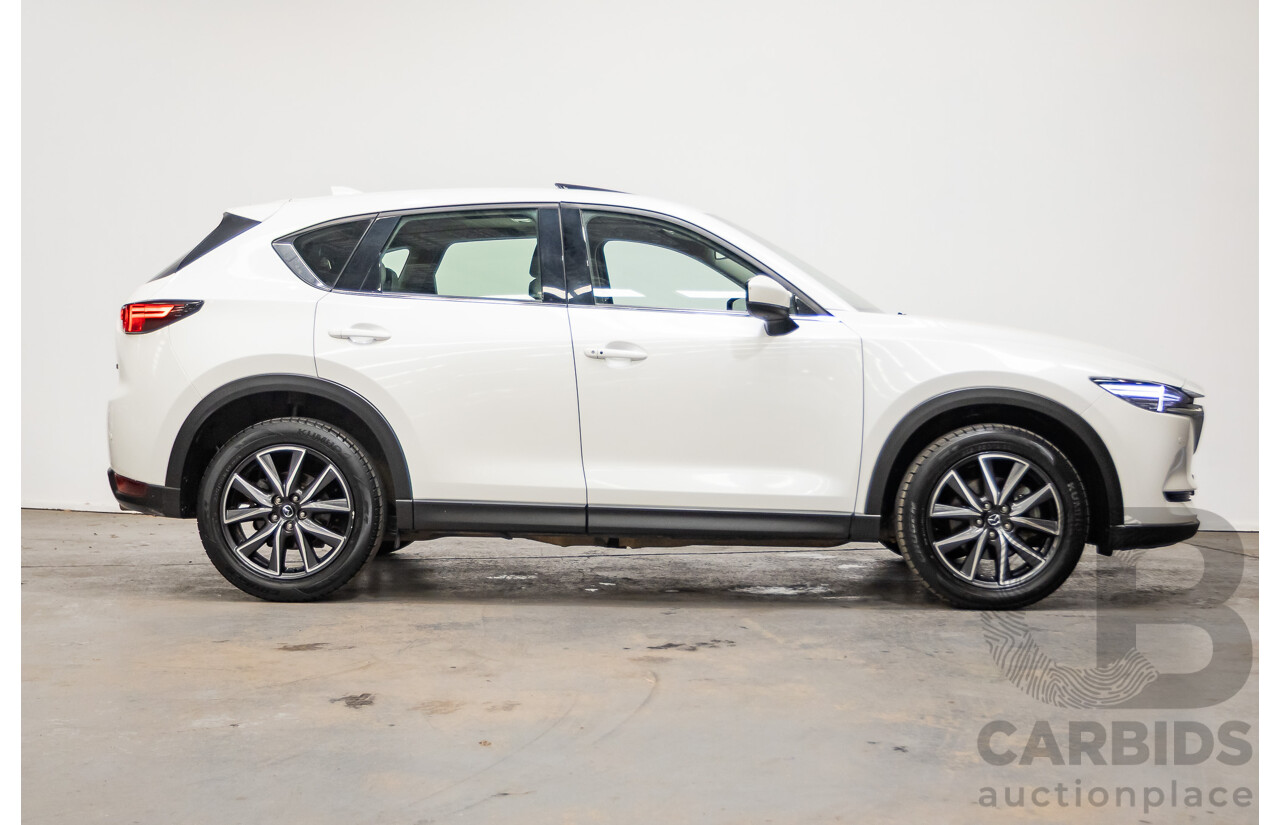 07/2018 Mazda CX-5 AKERA (AWD) MY18 (KF SERIES 2) 4D Wagon Snowflake White Pearl Turbo Diesel 2.2L