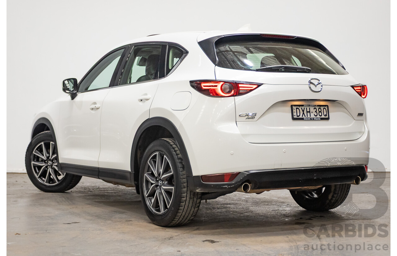 07/2018 Mazda CX-5 AKERA (AWD) MY18 (KF SERIES 2) 4D Wagon Snowflake White Pearl Turbo Diesel 2.2L