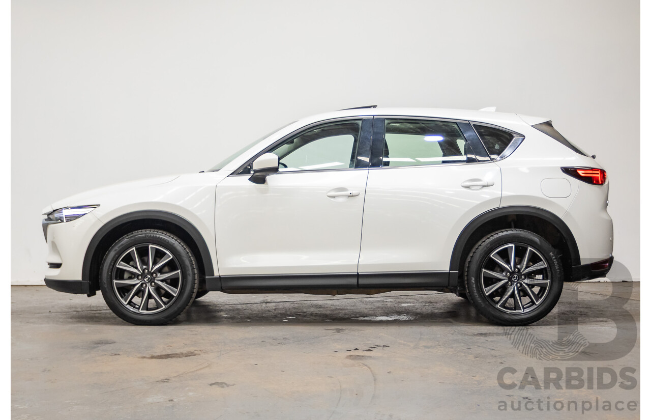 07/2018 Mazda CX-5 AKERA (AWD) MY18 (KF SERIES 2) 4D Wagon Snowflake White Pearl Turbo Diesel 2.2L