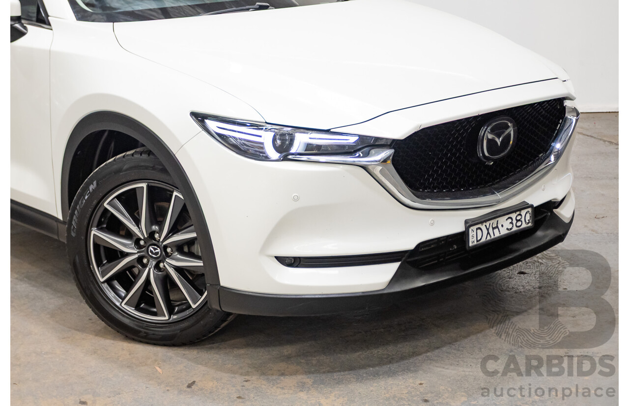 07/2018 Mazda CX-5 AKERA (AWD) MY18 (KF SERIES 2) 4D Wagon Snowflake White Pearl Turbo Diesel 2.2L