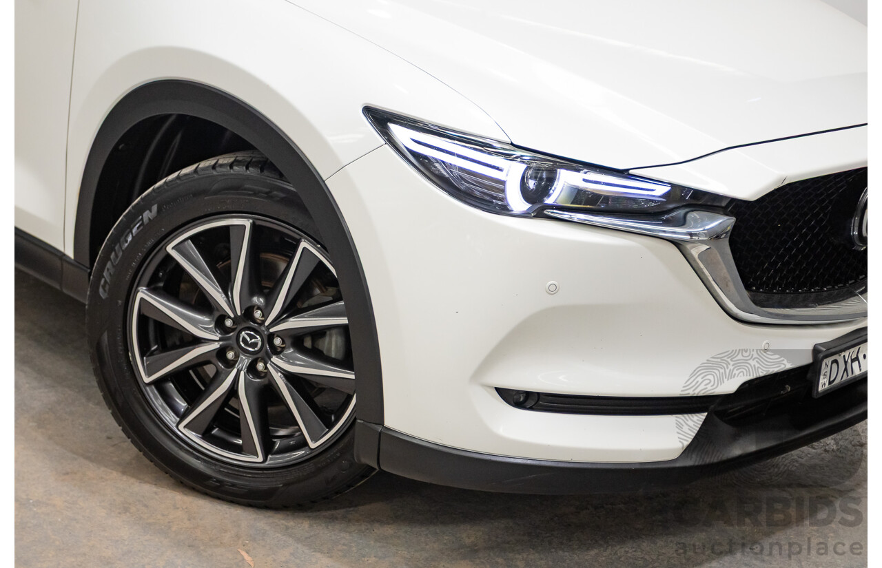 07/2018 Mazda CX-5 AKERA (AWD) MY18 (KF SERIES 2) 4D Wagon Snowflake White Pearl Turbo Diesel 2.2L