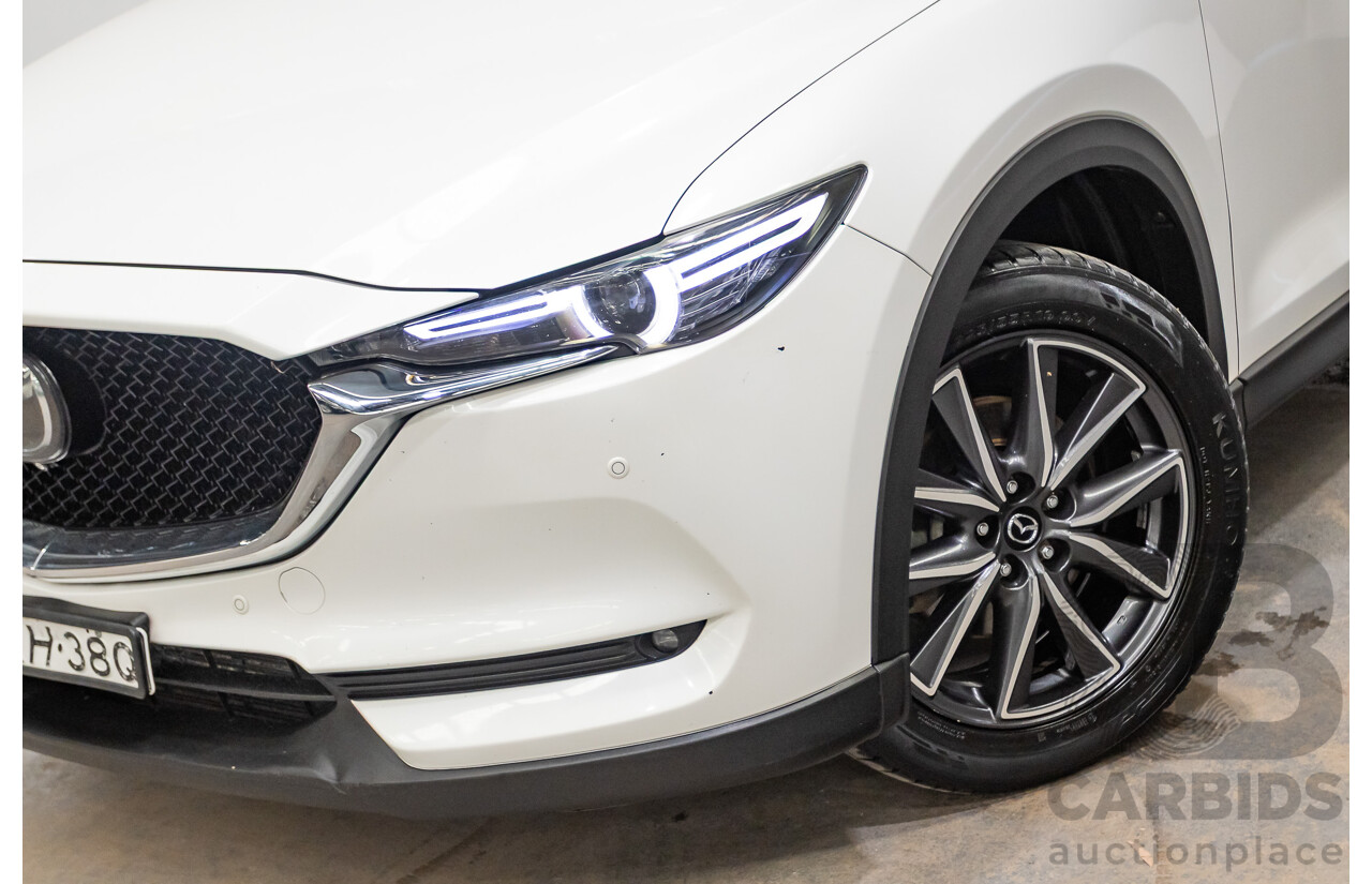 07/2018 Mazda CX-5 AKERA (AWD) MY18 (KF SERIES 2) 4D Wagon Snowflake White Pearl Turbo Diesel 2.2L