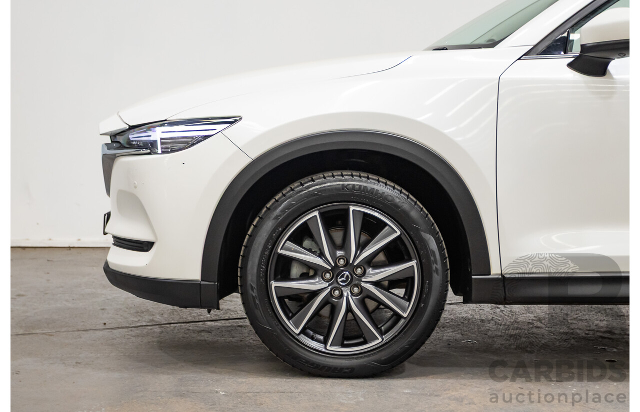 07/2018 Mazda CX-5 AKERA (AWD) MY18 (KF SERIES 2) 4D Wagon Snowflake White Pearl Turbo Diesel 2.2L