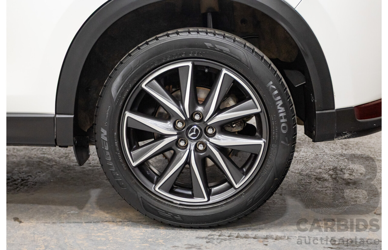 07/2018 Mazda CX-5 AKERA (AWD) MY18 (KF SERIES 2) 4D Wagon Snowflake White Pearl Turbo Diesel 2.2L