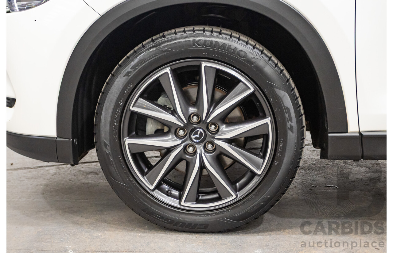 07/2018 Mazda CX-5 AKERA (AWD) MY18 (KF SERIES 2) 4D Wagon Snowflake White Pearl Turbo Diesel 2.2L