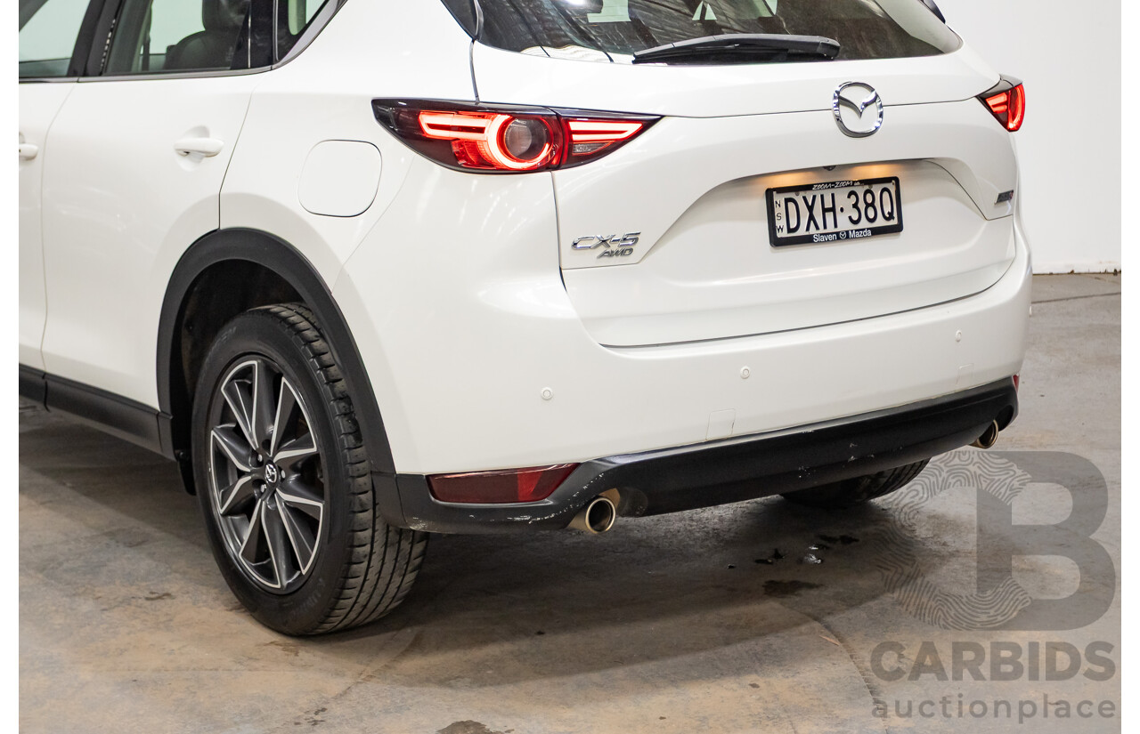07/2018 Mazda CX-5 AKERA (AWD) MY18 (KF SERIES 2) 4D Wagon Snowflake White Pearl Turbo Diesel 2.2L