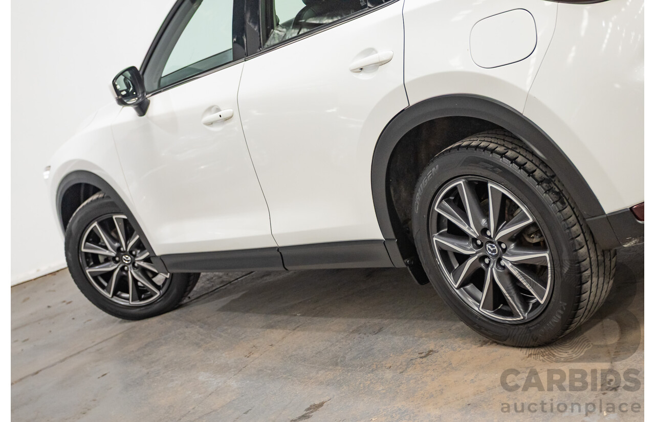 07/2018 Mazda CX-5 AKERA (AWD) MY18 (KF SERIES 2) 4D Wagon Snowflake White Pearl Turbo Diesel 2.2L