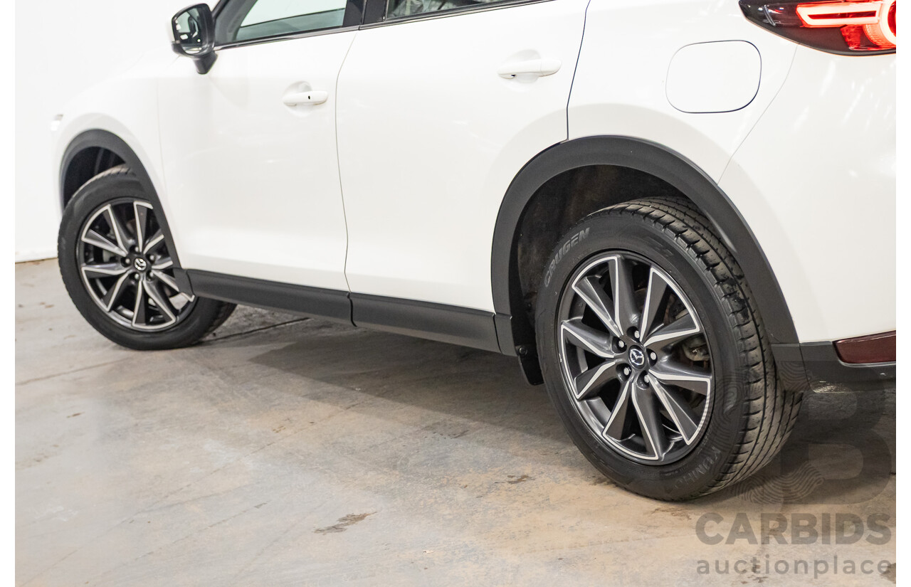 07/2018 Mazda CX-5 AKERA (AWD) MY18 (KF SERIES 2) 4D Wagon Snowflake White Pearl Turbo Diesel 2.2L