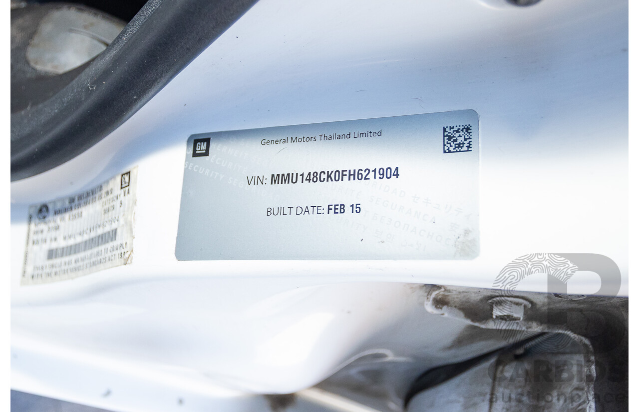 03/2015 Holden Colorado LS RWD RG MY15 Crew Cab P/Up White 2.8L